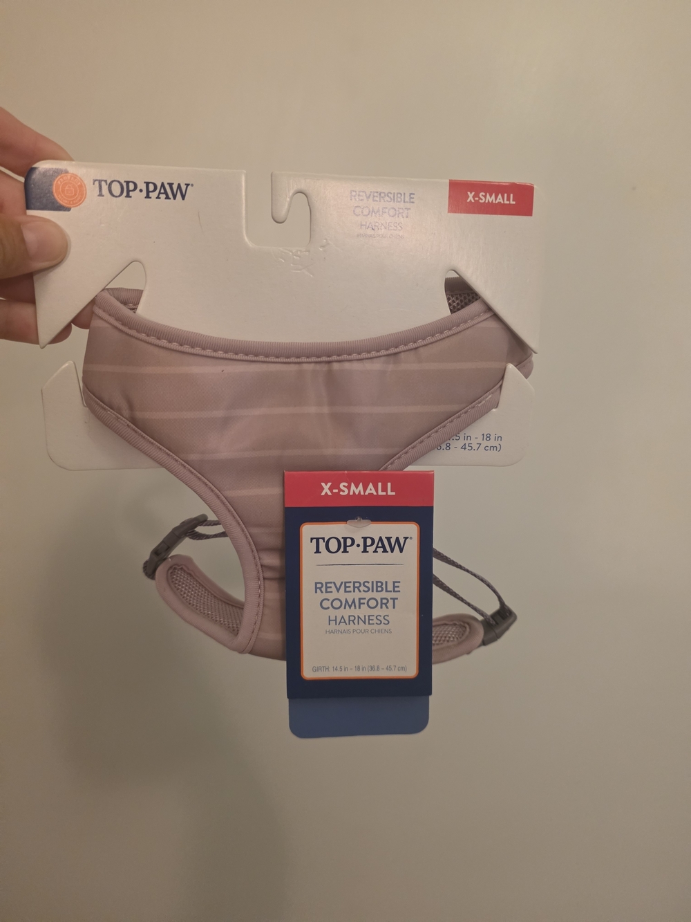 Top Paw Reversible Comfort Dog Harness - Light Purple